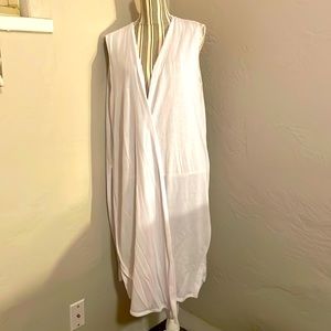 White Lularoe Joy Vest Cover Up